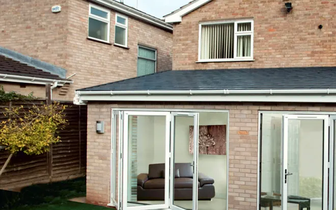 A Crystal rear extension with Bi-Fold doors